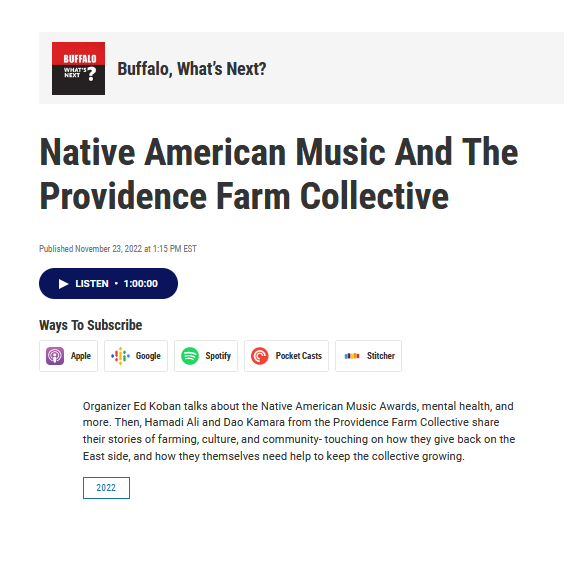 Buffalo, What’s Next? The Providence Farm Collective